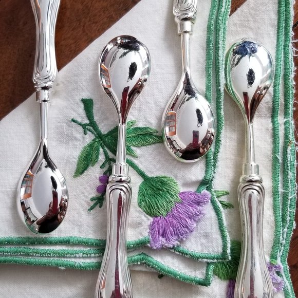 Boxed set of coffee/dessert spoons - Picture 2 of 4